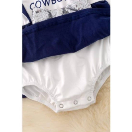 Kidscharm - Girls Dallas Cowboys Baby Onesie