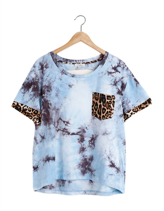 Umgee - Tie Dye & Leopard Top