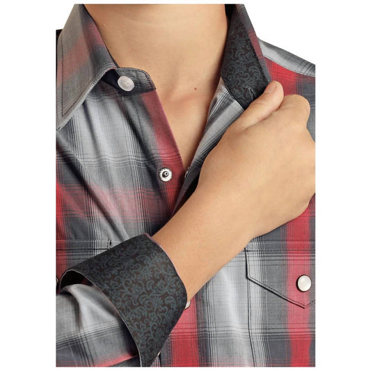 Panhandle - Boy's Long Sleeve Western Snap Shirt