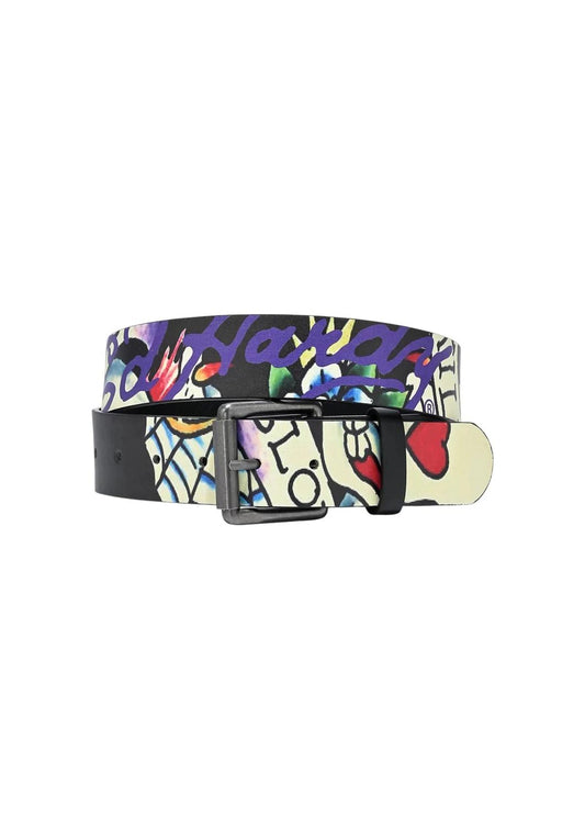 Ed Hardy - Men's Skulls In Love Belt