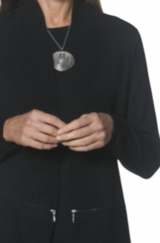 J'Envie/Eli - Back Zip Rib Cardigan