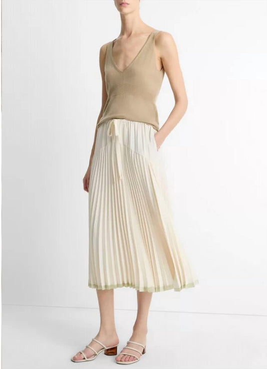Vince - Pleated Tiered Skirt