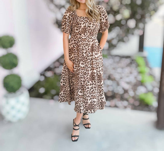 Ee:Some - Women's Wild Graces Printed Midi Dress