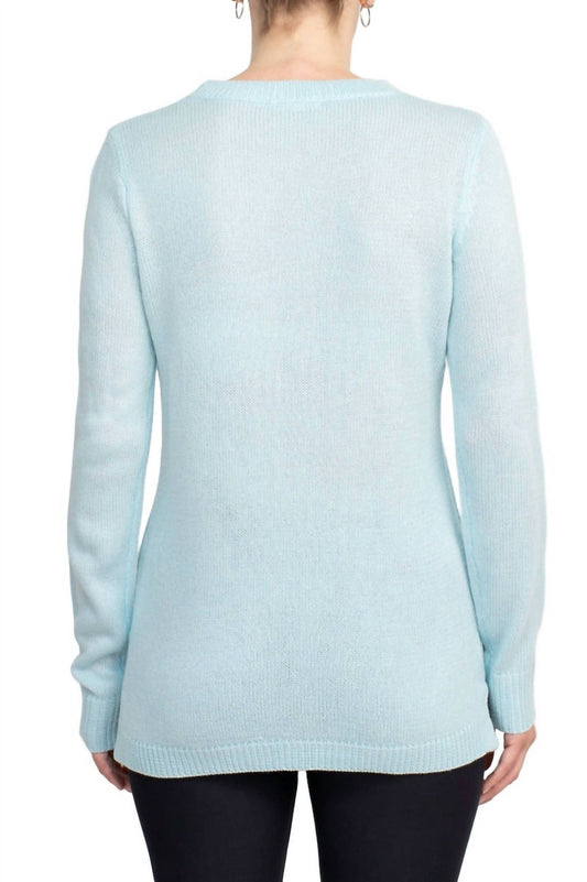 Lissy - Crew Neck Long Sleeve Knit Top