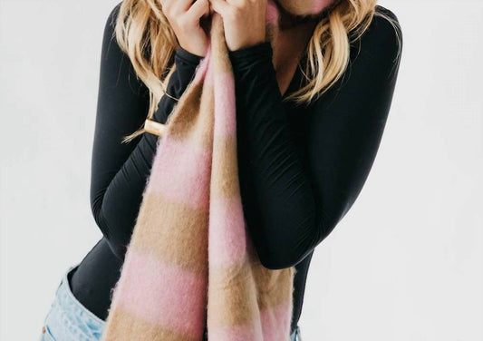 Pretty Simple - Stevie Striped Tassel Scarf