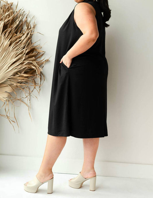 Nlt - Luxe Mock Neck A Line Dress - Plus Size
