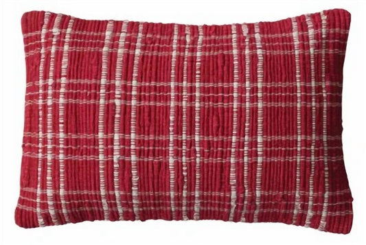 Creative Co-Op - Hand-woven Recycled Cotton Chindi Lumbar Pillow