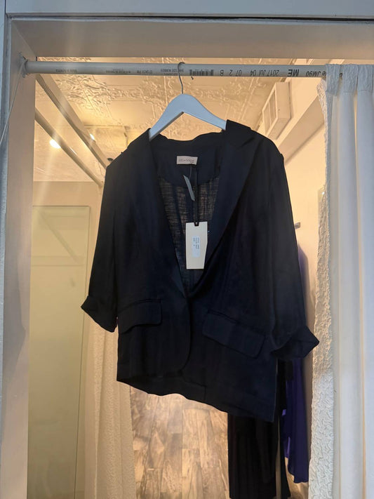 Lola & Sophie - Women's Stretch Linen Jacket