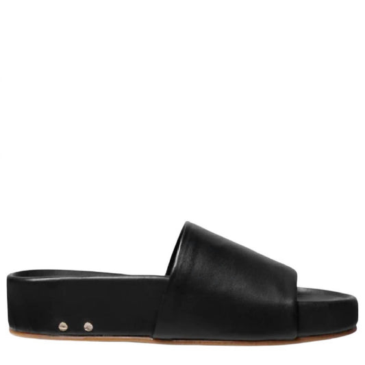 Beek - Women's Pelican Leather Slide Sandals