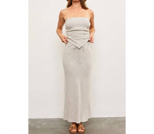 Mustard Seed - Hannah Striped Skirt & Tank Set