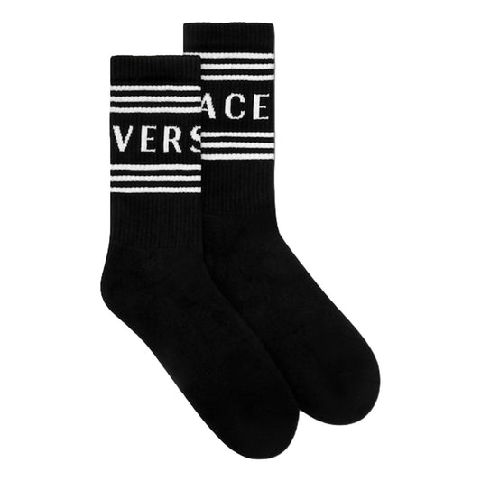 Versace - Unisex 90s Style Vintage Logo Tube Socks