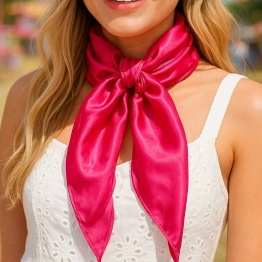 Rodeo Drive Conchos - Solid Color Western Southwestern Wild Rag Scarf Accent