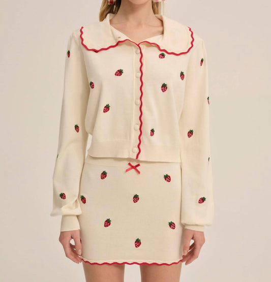 For Love & Lemons - Strawberry Jam Mini Skirt