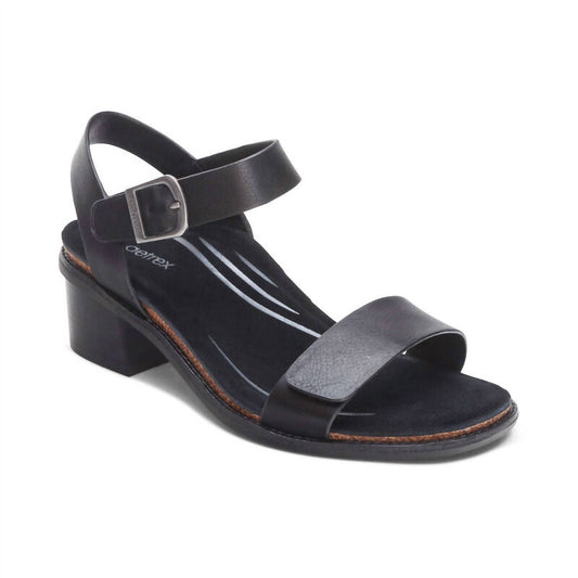 Aetrex - Women's Mae Adjustable Quarter Strap Heel
