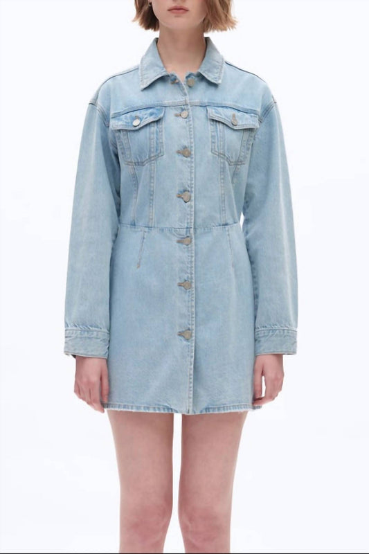 Bayeas - Denim Long Sleeve Dress