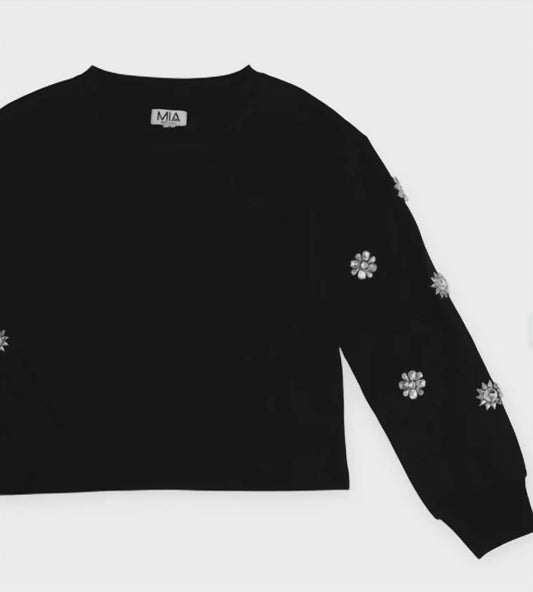 Mia - Kid's Jewel Sleeved Sweatshirt