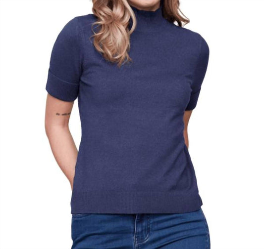 Charlie B - Short Sleeve Mock Neck Basic Top
