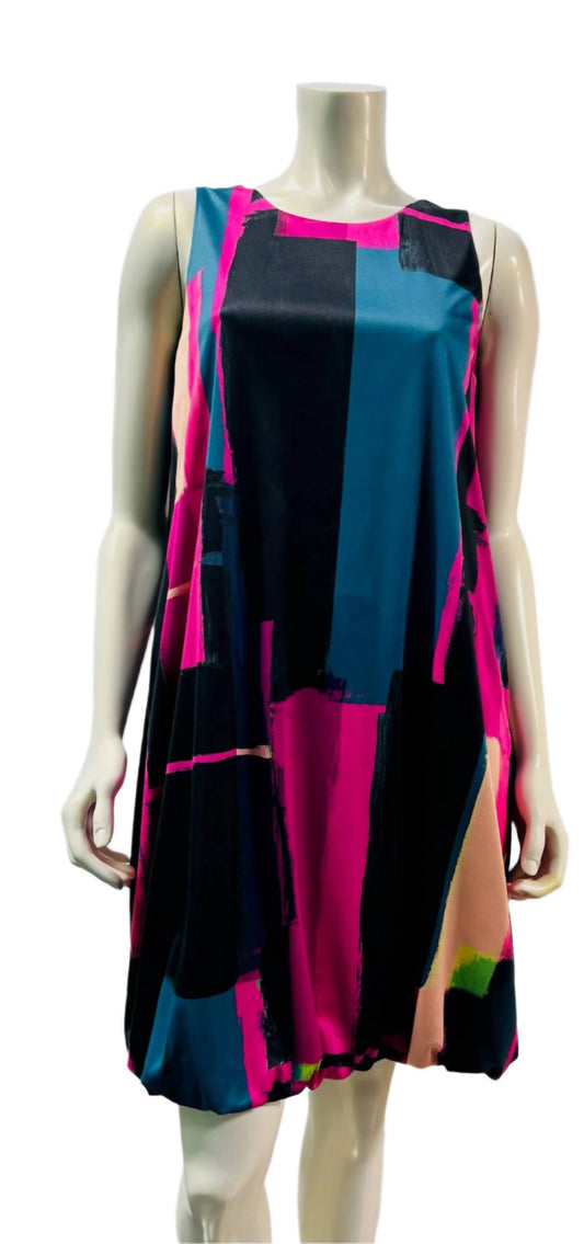 Samuel Dong - Women's Print Bubble Pockets Dress