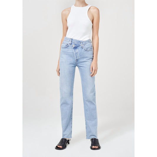 Agolde - Criss Cross Straight Leg Jeans