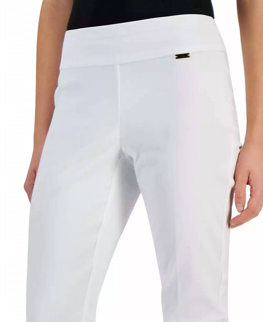 Multiples - Mid-Rise Petite Tummy-Control Pants