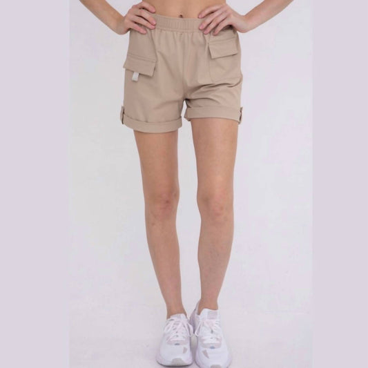 Mono B - Women's Relaxed Fit Active Cargo Shorts