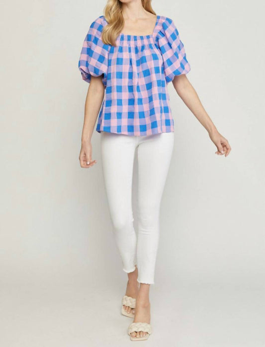Entro - Clear Vision Gingham Top