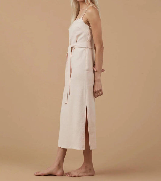 Sophie Rue - Linen Tie Waist Maxi Dress
