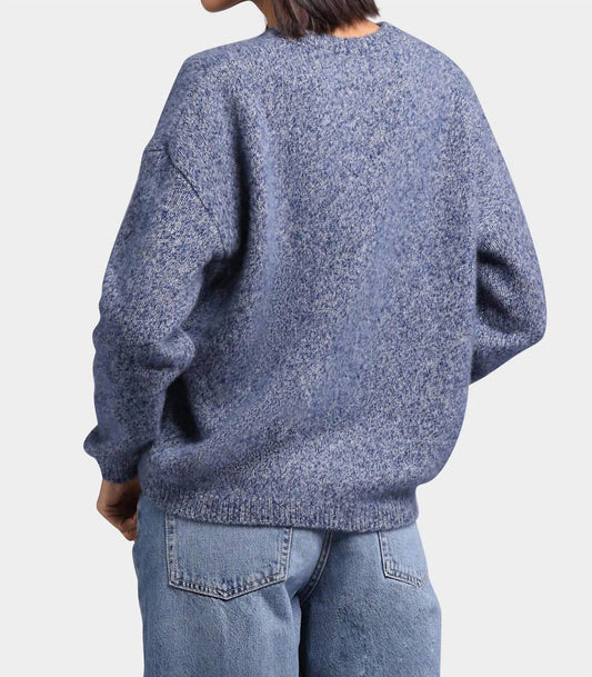 Minnie Rose - Women's Cashmere Silk Marled Boxy Crew Top