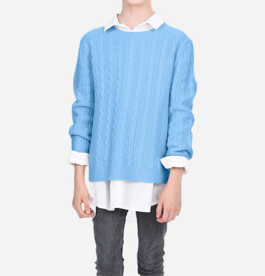 State Cashmere - Girls Cable Knit Sweater