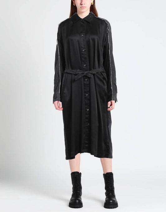 Diesel - D-paige Stram Silk Denim Midi Dress