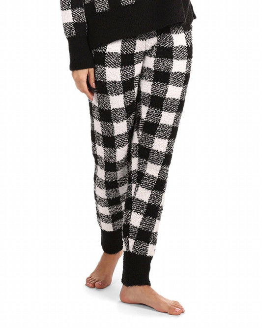 Memoi - Buffalo Check Cozy Jogger