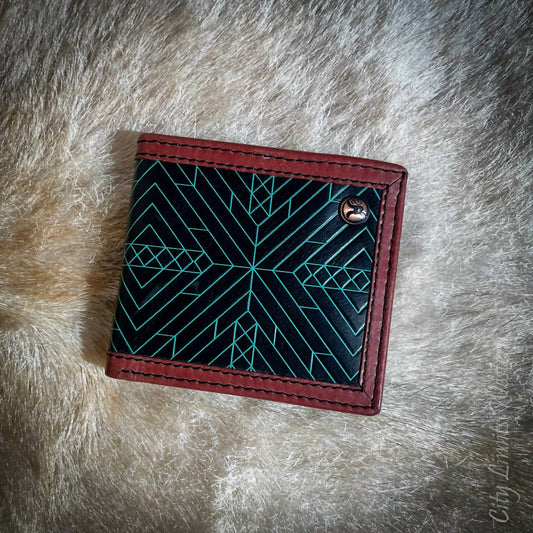 Hooey - Men's Aztec Embossed Bi-fold Wallet