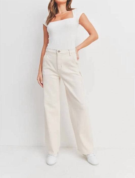 Just Black Denim - High Rise Utility Oat Pants