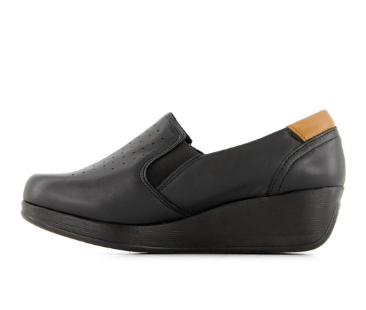 Andrea - Women's Leather Platform Loafers