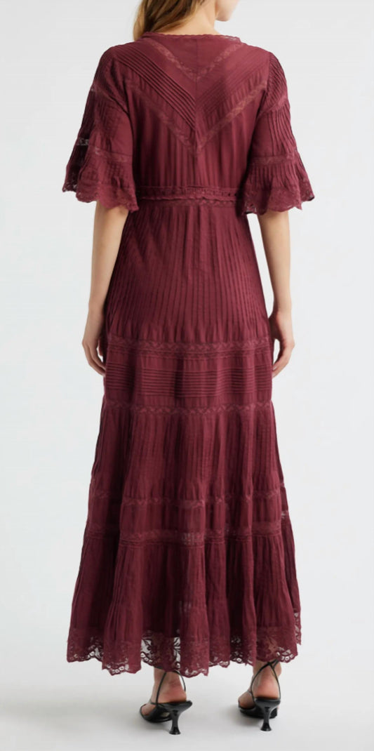 Loveshackfancy - Marlowe Lace-detail Cotton Midi Dress