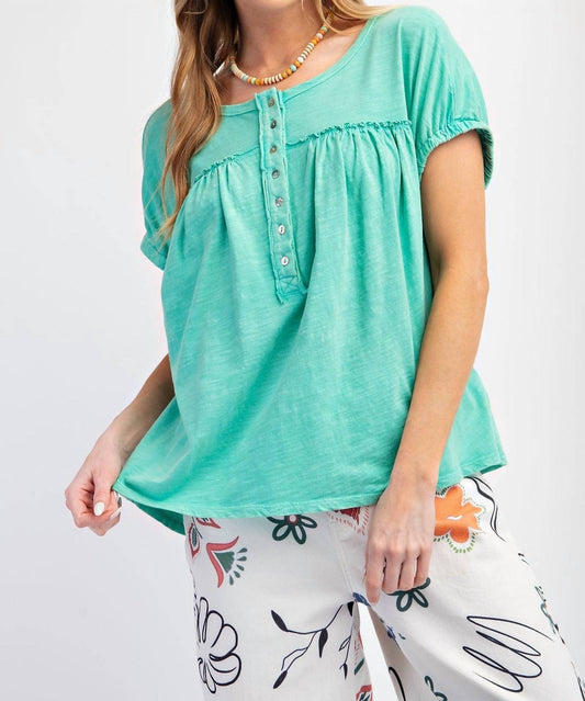 Easel - Summer Splash Cap Sleeve Tops