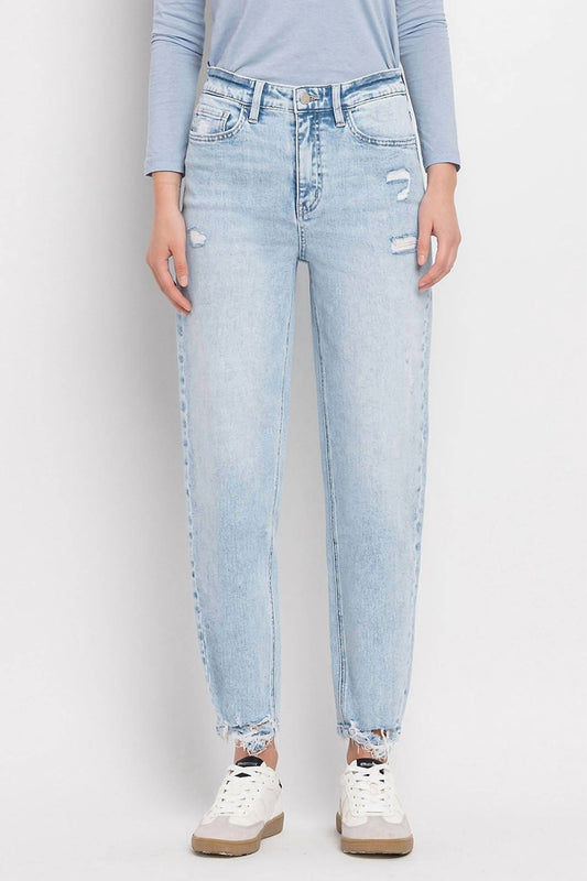 Flying Monkey - Super High Rise Barrel Leg Jeans