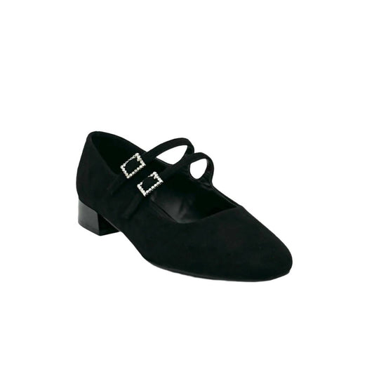 Exe - Women's Rosy Suede Mary Jane Flats