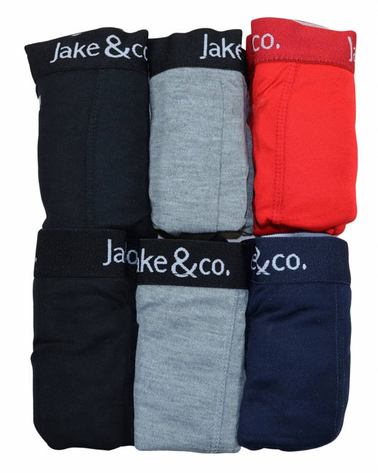 Jake'S & Co. - Men's 6-pack Boxer Briefs