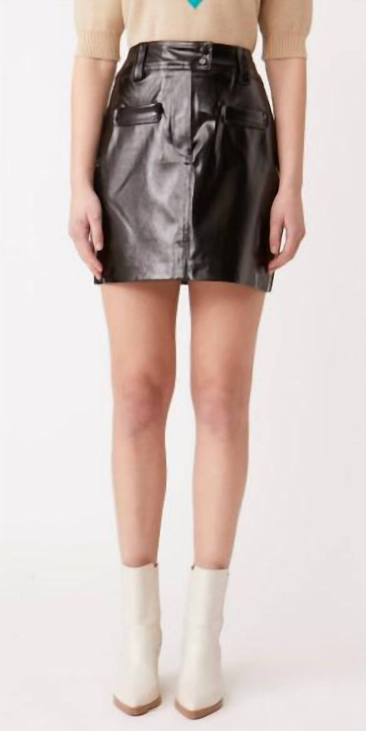 Frankie Leather Mini Skirt