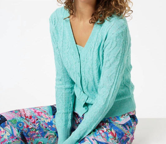 Esqualo - Cable Lurex Cardigan