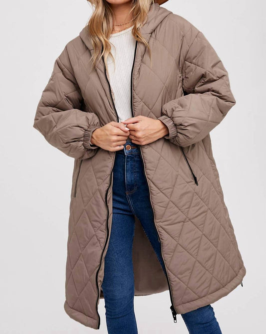 Bluivy - Longline Quilted Puffer Jacket