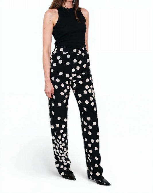 Valentino - Polka Dot Silk Trousers