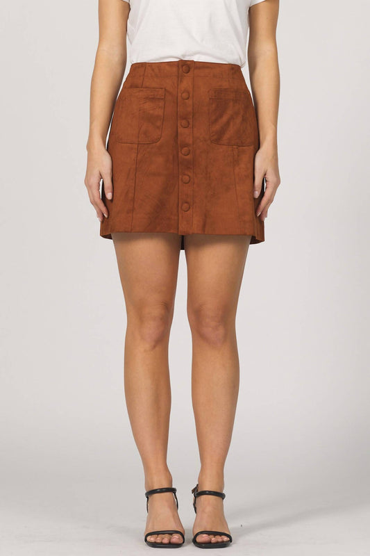 Dear John Denim - Women's Quinn Suede Skirt