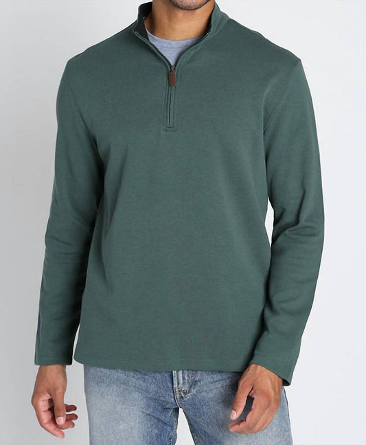 Jachs New York - Cotton Modal Blend Quarter Zip Sweater