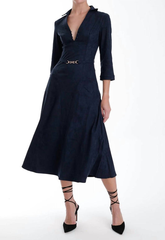 Karina Grimaldi - Victoria Suede Maxi Dress