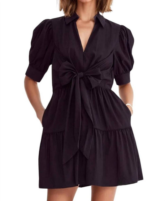 Entro - Victoria Front Bow Mini Dress
