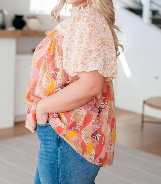Jodifl - Day Dreamer Mixed Floral Top