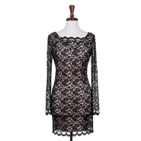Double Zero - Women's Sheer Lace Dress