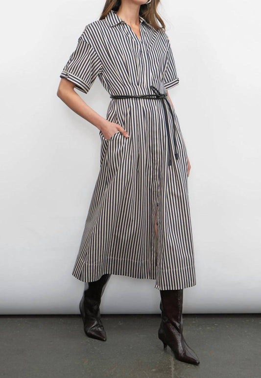 Greylin - Vanisa Stripe Midi Dress